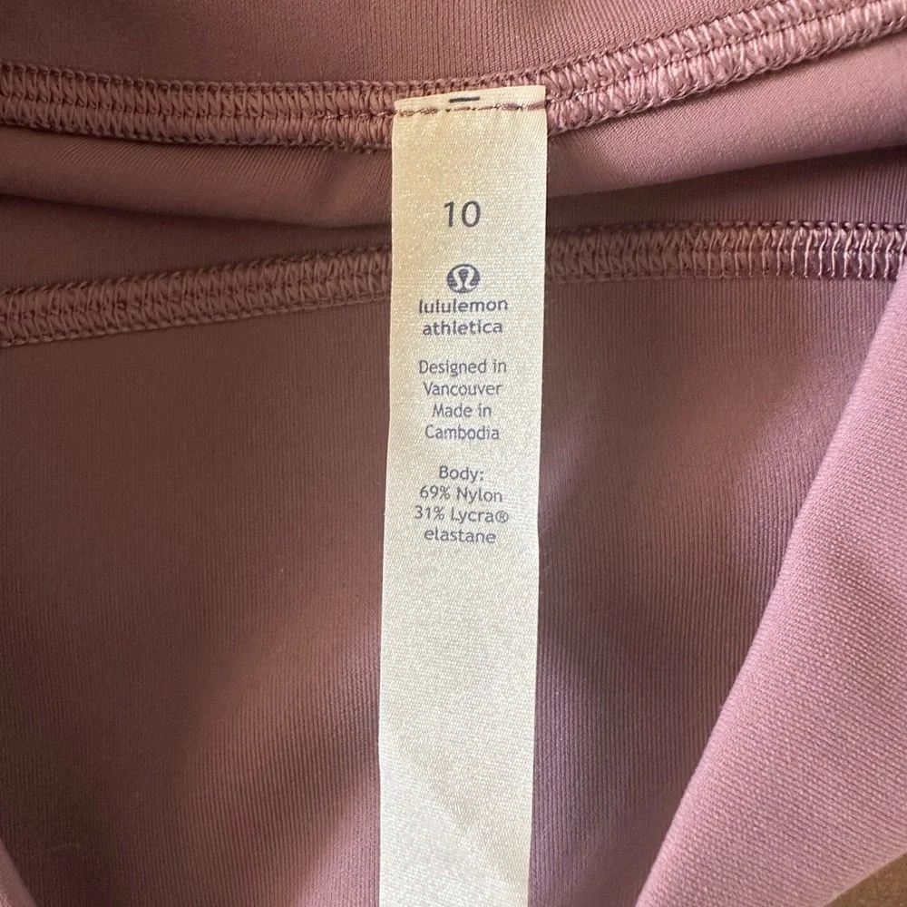 Lululemon Awakening Tight Taryn Toomey Collection dusty mauve LE‎ size 10 NWT